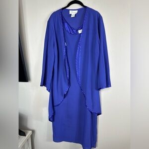 Eyeboutique size 14 blue 21-1/2 p2p45” length  beautiful purple 2 piece used